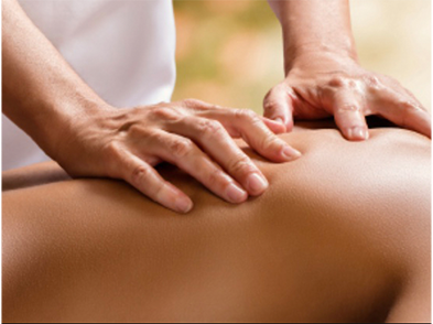person receiving massage